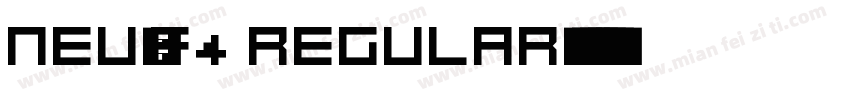 NEU-F4 Regular字体转换